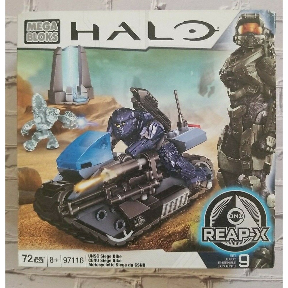 Mega Bloks Halo UNSC Siege Bike 72pc Set #97116 REAP-X New Sealed Box